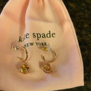 Kate Spade diamond drop earrings